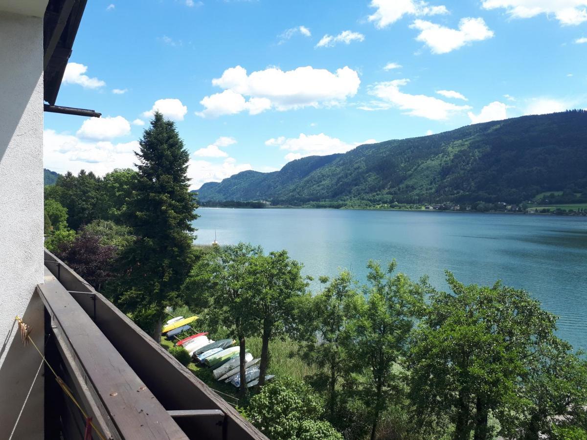 Maren Seeblick Appartement Haus Haensel&Gretel Direkt Am Ossiacher See Mit Hallenbad Stiegl Exterior foto