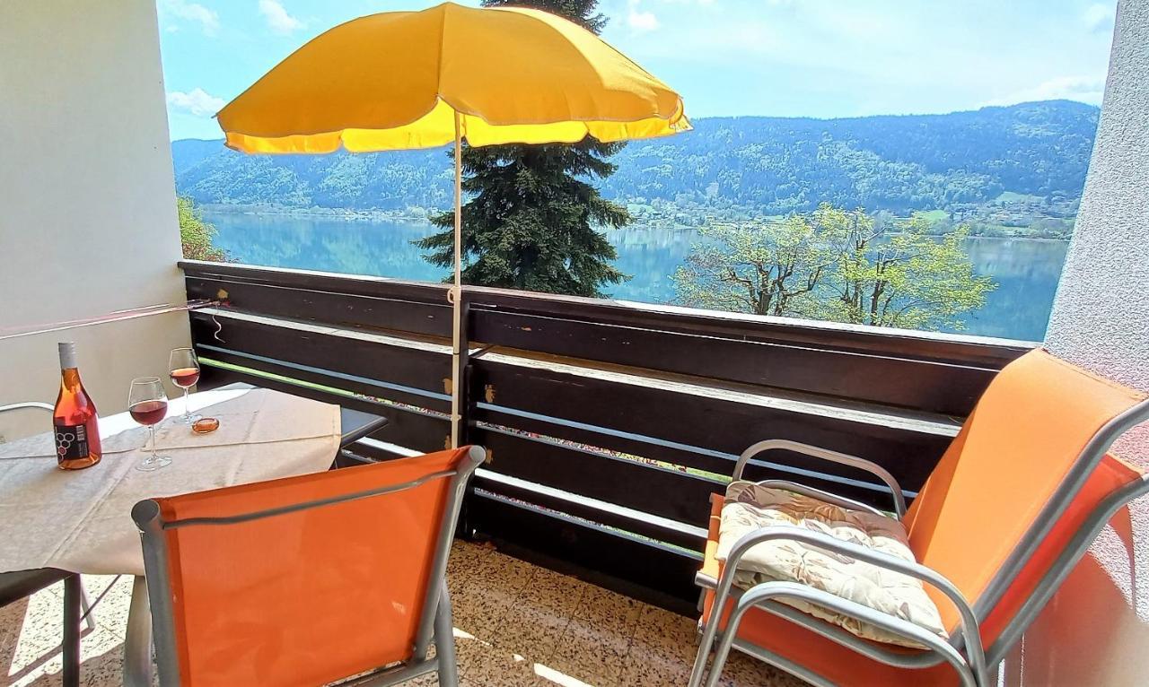 Maren Seeblick Appartement Haus Haensel&Gretel Direkt Am Ossiacher See Mit Hallenbad Stiegl Exterior foto