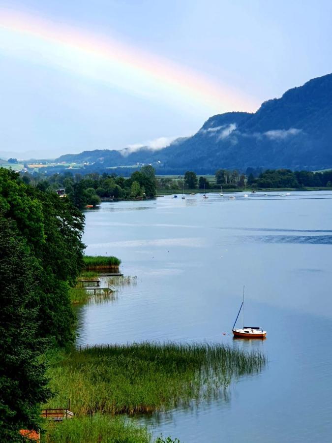 Maren Seeblick Appartement Haus Haensel&Gretel Direkt Am Ossiacher See Mit Hallenbad Stiegl Exterior foto