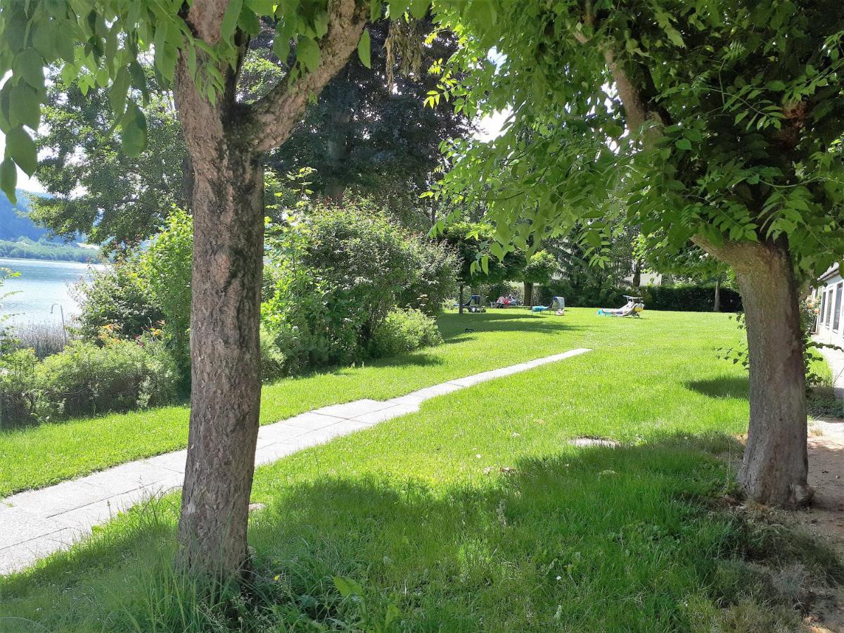 Maren Seeblick Appartement Haus Haensel&Gretel Direkt Am Ossiacher See Mit Hallenbad Stiegl Exterior foto
