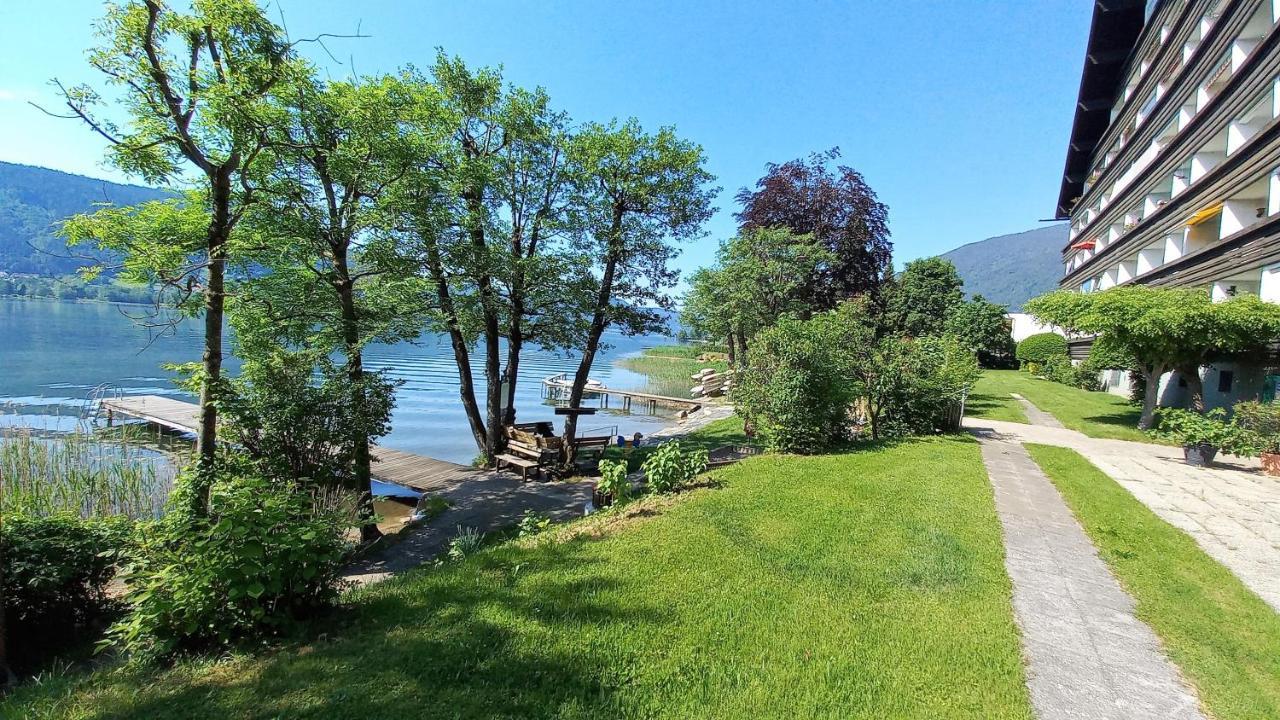 Maren Seeblick Appartement Haus Haensel&Gretel Direkt Am Ossiacher See Mit Hallenbad Stiegl Exterior foto