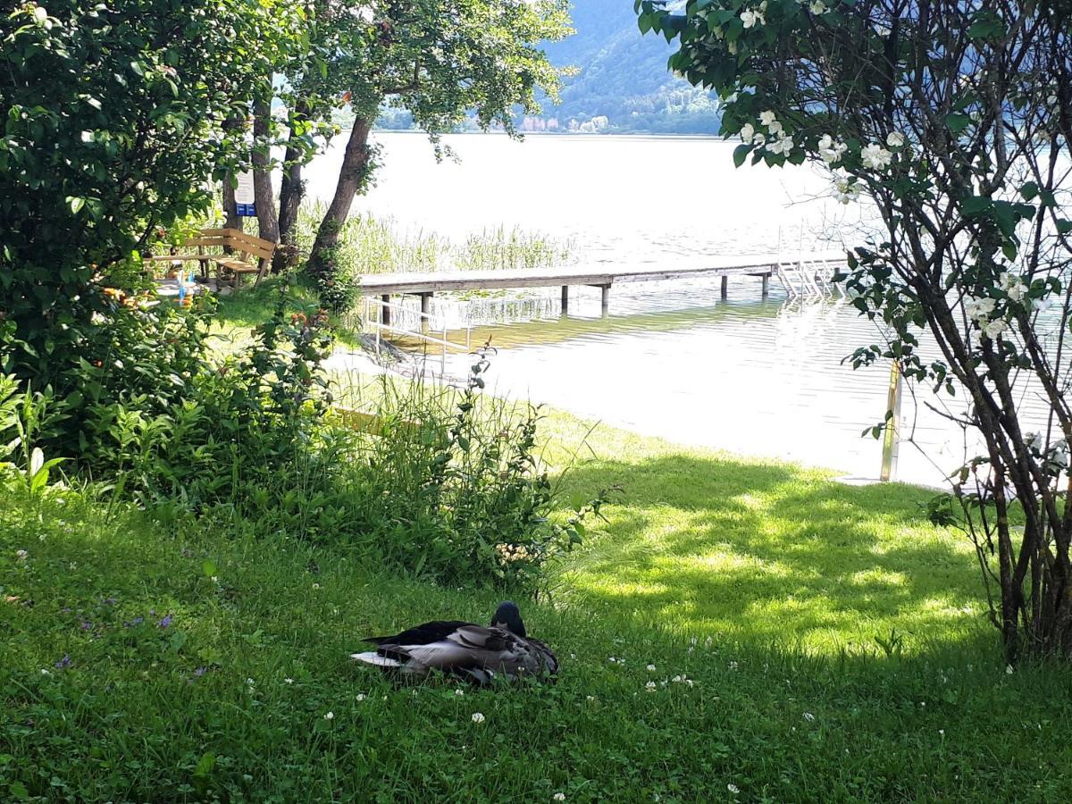 Maren Seeblick Appartement Haus Haensel&Gretel Direkt Am Ossiacher See Mit Hallenbad Stiegl Exterior foto